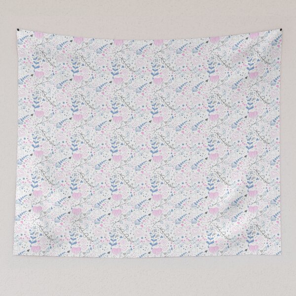 Item preview, doodle floral pattern designed and sold by Katty-G.