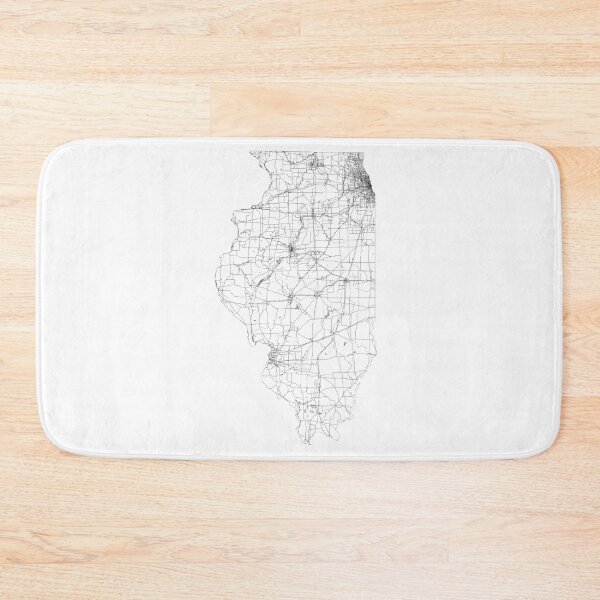 Item preview, Illinois State Map, Art Print By LandSartprints designed and sold by LandSartprints.