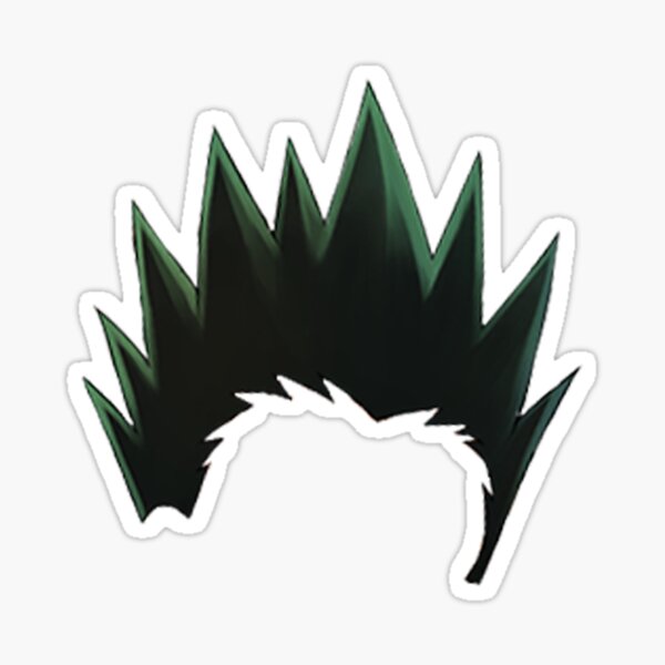 Cheveux vert Sticker