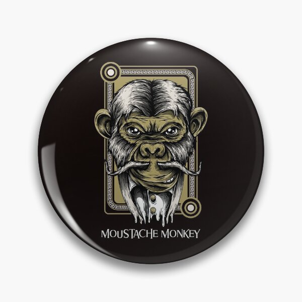 Item preview, Moustache Monkey  designed and sold by BeardedTree.