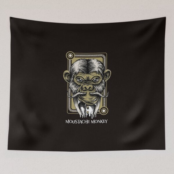 Item preview, Moustache Monkey  designed and sold by BeardedTree.