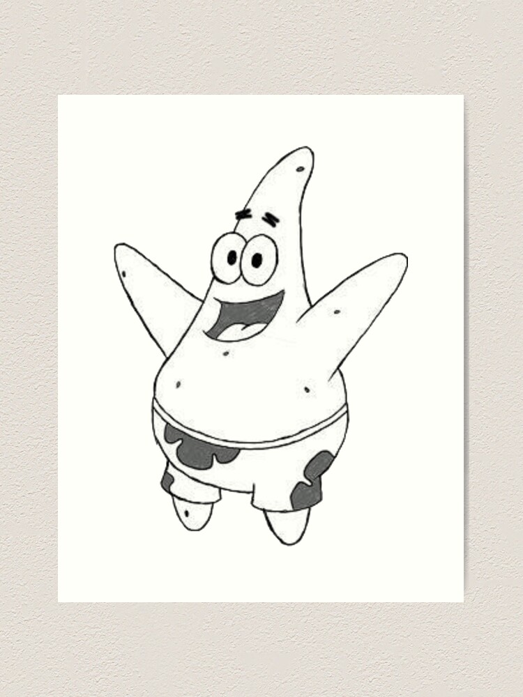 How to Draw Patrick Star from Spongebob Squarepants - Really Easy