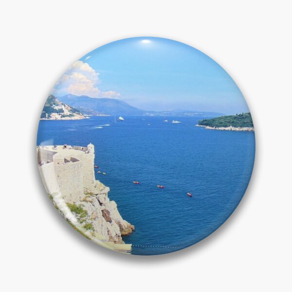 Item preview, View Of Old City Wall and Otok Lokrum Dubrovnik Croatia designed and sold by flyingracoon.