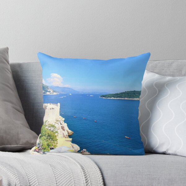 Item preview, View Of Old City Wall and Otok Lokrum Dubrovnik Croatia designed and sold by flyingracoon.