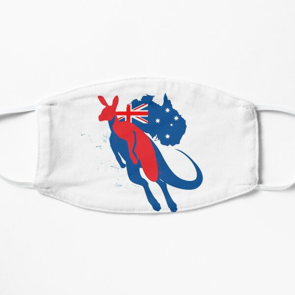 australia day tshirts Flat Mask