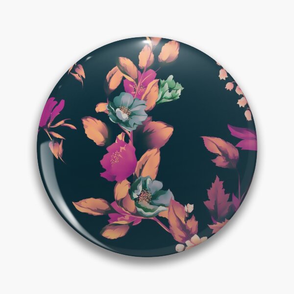 Artikelvorschau, Rose, wilde Rosen, Granatapfel, Maiglöckchen auf Schwarz. entworfen und verkauft von StylePrints.