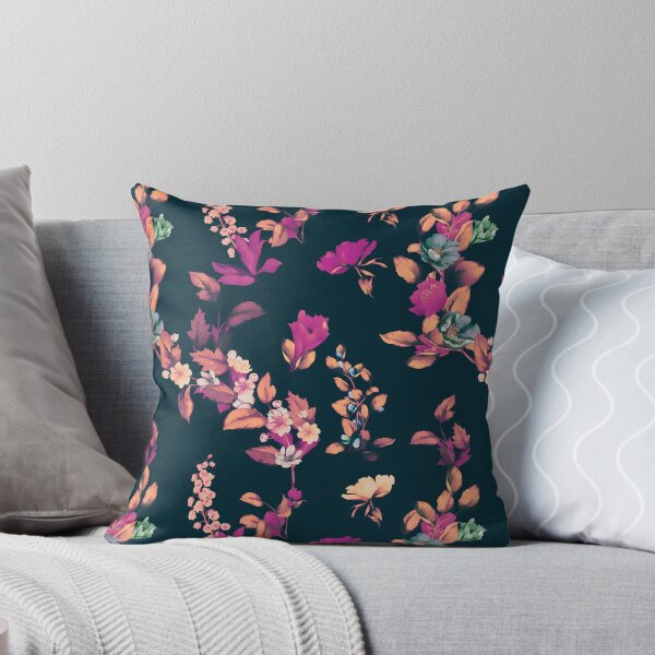 Item preview, Rosa, rosas silvestres, granada, lirio de los valles en negro. designed and sold by StylePrints.