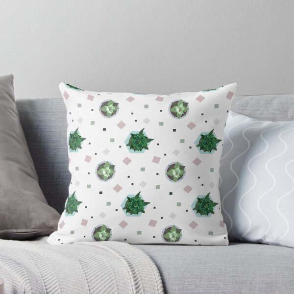 Item preview, print with suculent and combination of geometric shapes designed and sold by Katty-G.