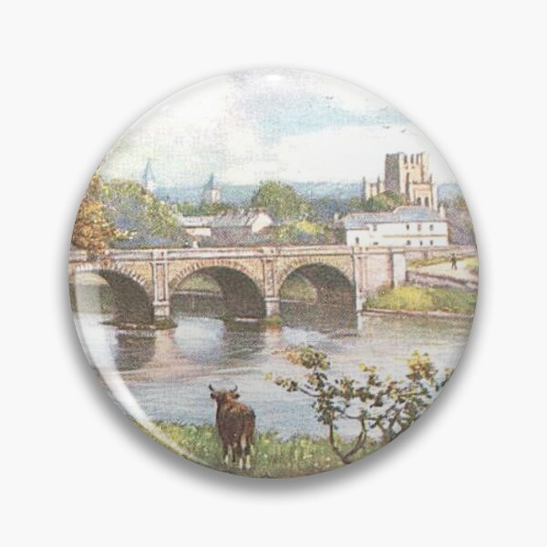 Item preview, View of Kelso Bridge and Abbey | Vintage Illustration designed and sold by yourscotborders.