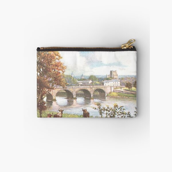 Item preview,  View of Kelso Bridge and Abbey | Vintage Illustration designed and sold by yourscotborders.