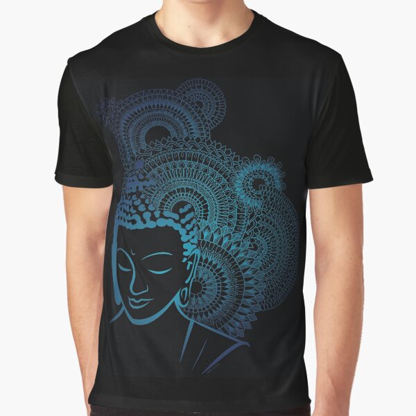 Anticipation Buddha Mandala by SimmyGhatt Graphic T-Shirt