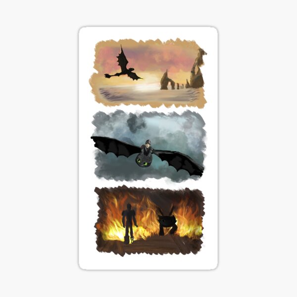 "How To Train Your Dragon " Sticker by KaitKo Redbubble