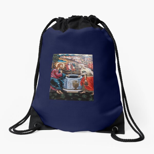 The Samaritan Woman - Jacobs Well Drawstring Bag