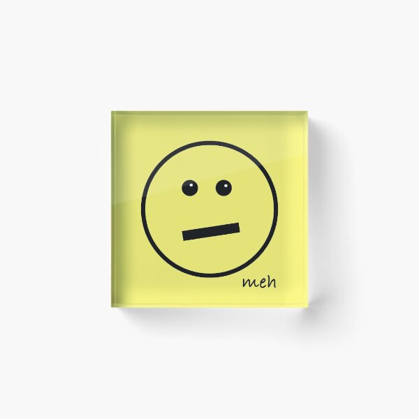 Item preview, Meh Face - Oversized on Yellow designed and sold by Whoopsidoodle.