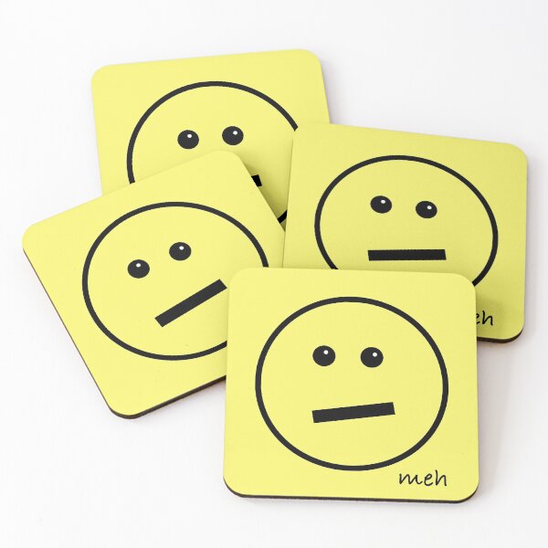 Item preview, Meh Face - Oversized on Yellow designed and sold by Whoopsidoodle.