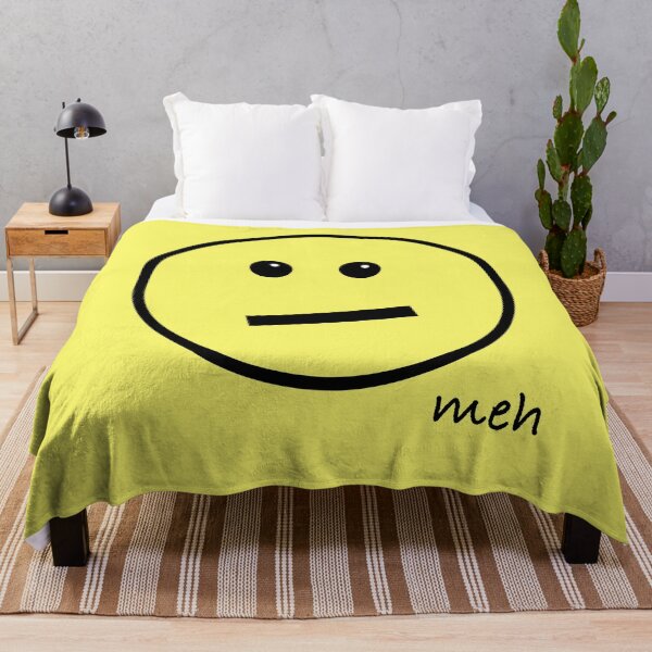 Item preview, Meh Face - Oversized on Yellow designed and sold by Whoopsidoodle.