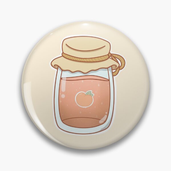 Aperçu de l'œuvre Confiture de pêche Sticker créée et vendue par Milk Tea Art Studio.