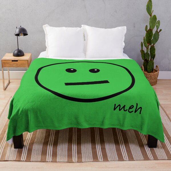 Item preview, Meh Face Emoji - Oversized on Green designed and sold by Whoopsidoodle.