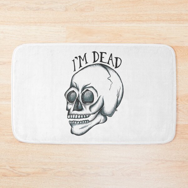 Item preview, Retro Skull - I'm Dead designed and sold by The White Bat.