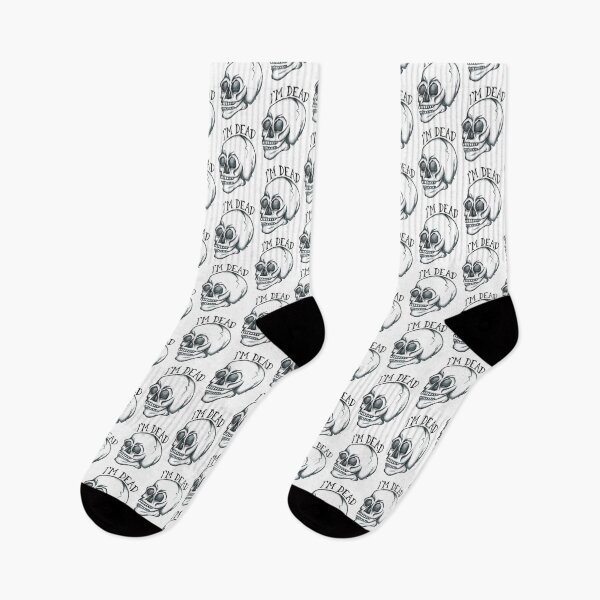 Item preview, Retro Skull - I'm Dead designed and sold by The White Bat.