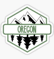 Oregon Tree/Mountian Badge Sticker