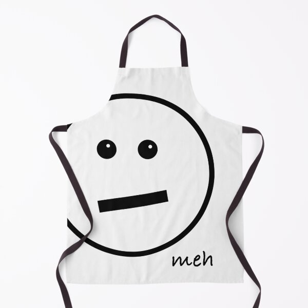 Item preview, Meh Face Emoji - Oversized Black on White designed and sold by Whoopsidoodle.