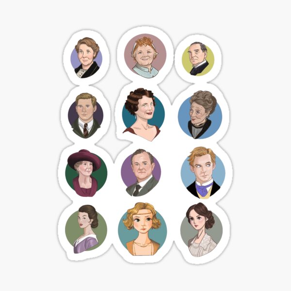 Downton Abbey wesentliche Aufkleber Sticker