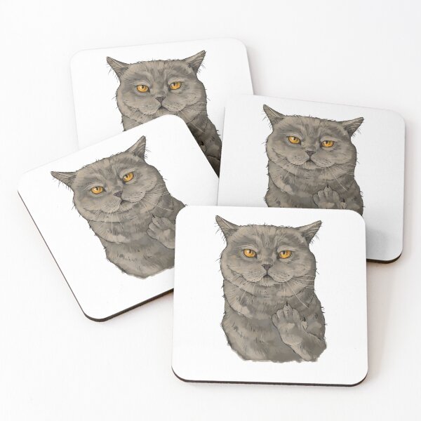 Item preview, Cat middle finger designed and sold by KIngotroad.