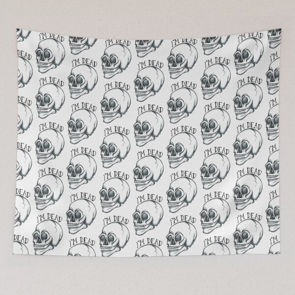 Item preview, Retro Skull - I'm Dead designed and sold by The White Bat.