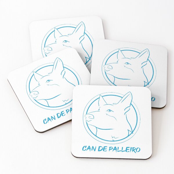 Item preview, Can Palleiro head Circle calligraphic letter filled white / blue designed and sold by Fulgenl.