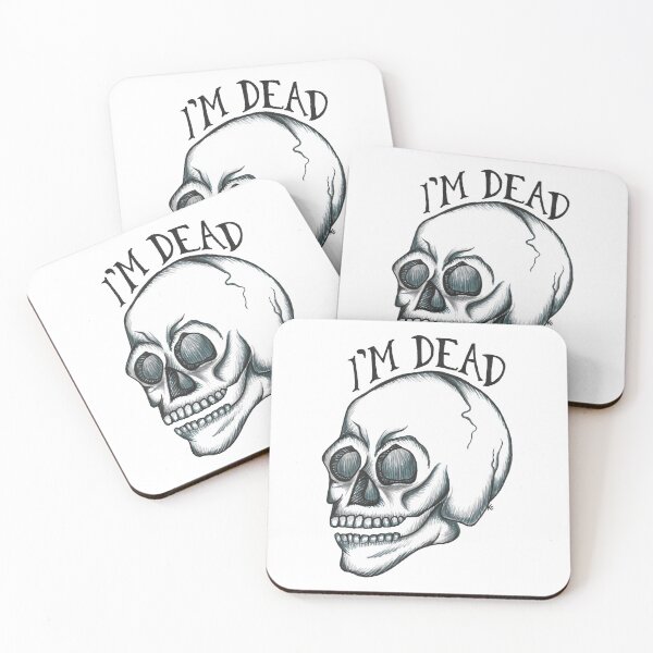 Item preview, Retro Skull - I'm Dead designed and sold by The White Bat.