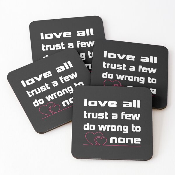 Item preview, love all trust a few do wrong to none Essential T-Shirt designed and sold by Ristinga.