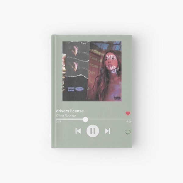 "olivia rodrigo's drivers license " Hardcover Journal by sydetrack | Redbubble