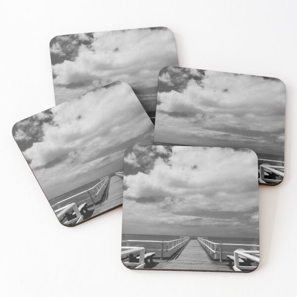 Item preview, Jetty B&W. Hervey Bay, Queensland designed and sold by Heart~Full Art by Julie J.