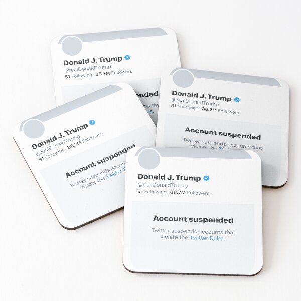 Item preview, Trump Twitter Suspension designed and sold by Jamiecsmith1986.