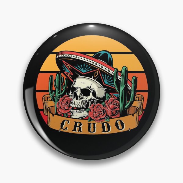 Item preview, Mariachi Crudo Calavera Con Cactus y Rosas designed and sold by CrudoMerch.