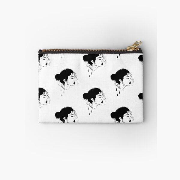 Item preview, Severed head illustration black and white minimalist drawing designed and sold by Etatsdame.