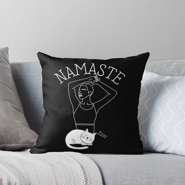 Item preview, Namaste Morning Yoga With My Cat designed and sold by Windmill Wildflowers.