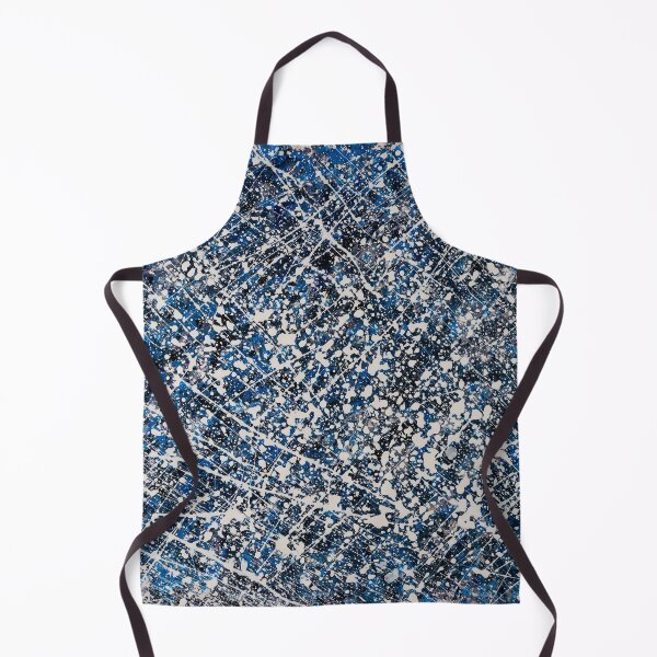 Item preview, Abstract Blue, white and black splash designed and sold by CarolZsoltArt.