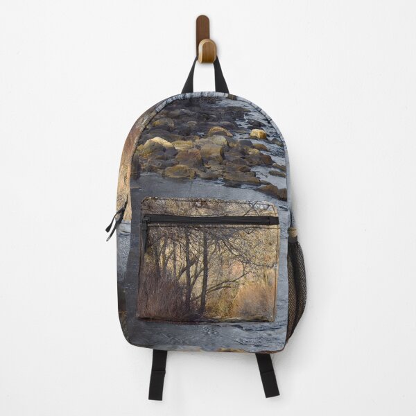 Item preview, Fall mountain woods with rocks, boulders and trees designed and sold by Ventures1.