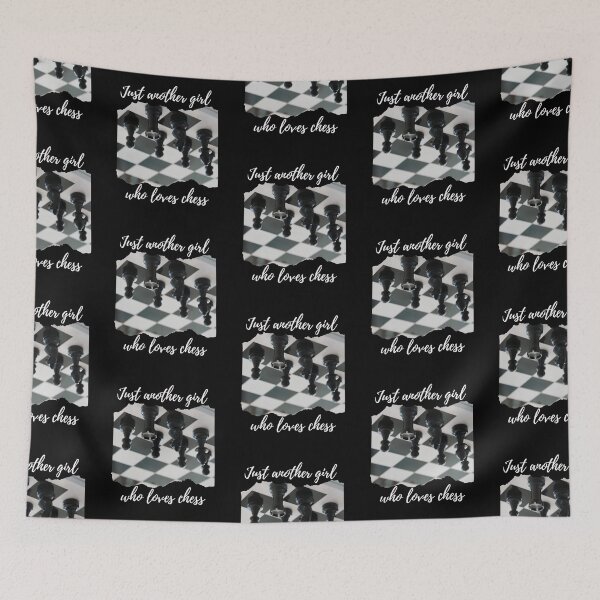Item preview, Just a girl who loves chess - chess board designed and sold by My-Queens-Store.