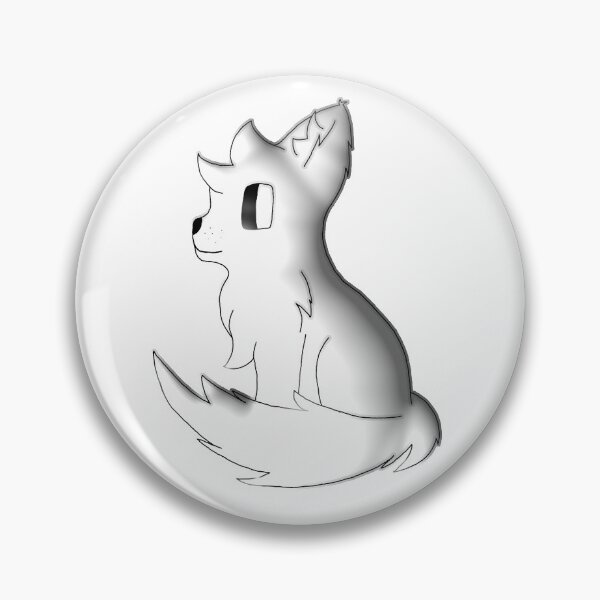 Item preview, White sitting kitten designed and sold by LilyCatt.