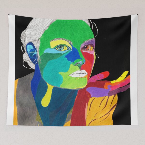 Item preview, Original colorful portrait designed and sold by Sandrinebgt.