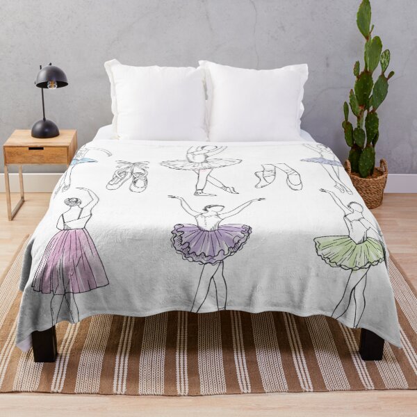 Item preview, Artistic hand drawn ballerinas dancing designed and sold by vicobu.