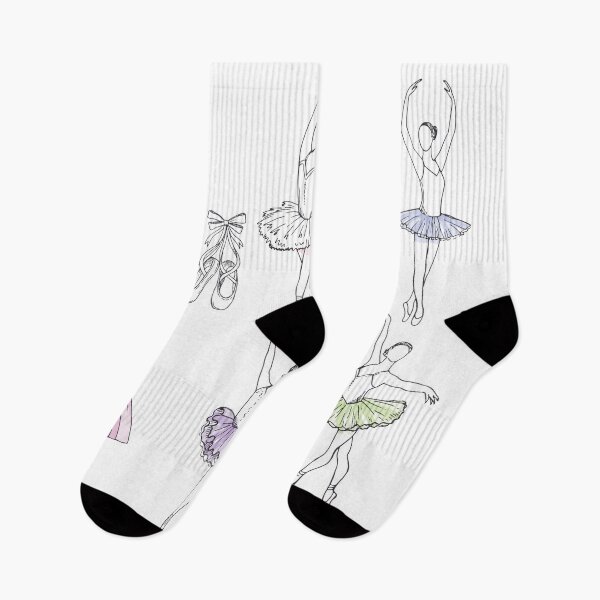 Item preview, Artistic hand drawn ballerinas dancing designed and sold by vicobu.
