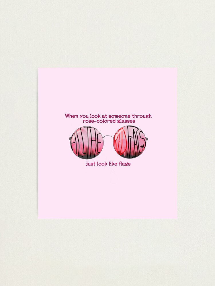 "Rose Colored Glasses Bojack Horseman" Photographic Print for Sale by