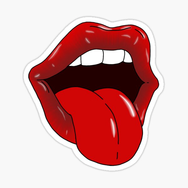 Item preview, mouth sticker designed and sold by madlinestickers.