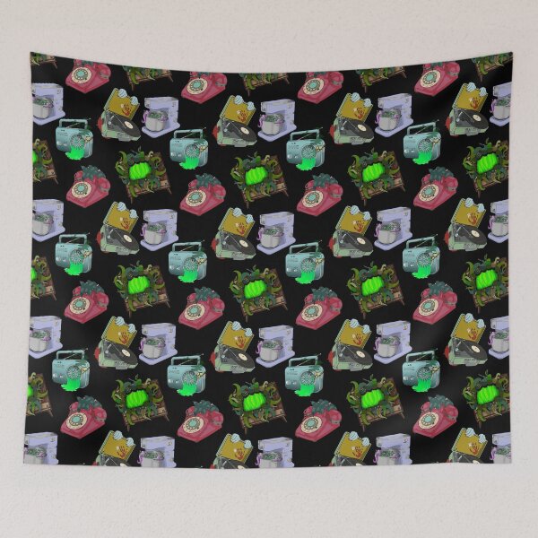 Item preview, Retro Horror pattern designed and sold by Peejy.