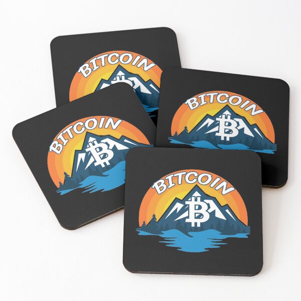 Item preview, Bitcoin Cryptocurrency Mountain Sunset designed and sold by Bitcoin-Fashion.