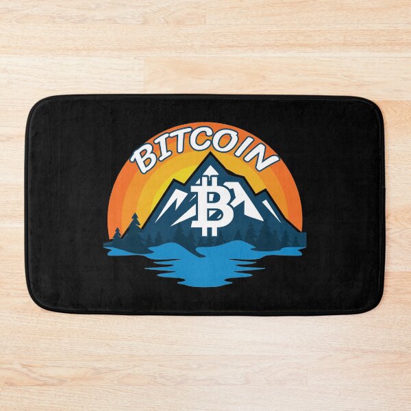 Item preview, Bitcoin Cryptocurrency Mountain Sunset designed and sold by Bitcoin-Fashion.